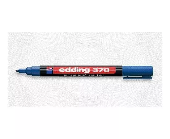 49081 - Маркер перманент EDDING E-370/3 круглый наконечник 1мм синий Герман 43839 (1)