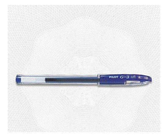 49280 - Ручка гелевая PILOT BL-G3-38 с резин.манжеткой синяя Япония 45567 (1)