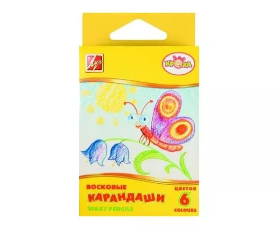 383168 - Карандаш д/рисов,6цв,Кроха,с европодвесом 225284 (1)