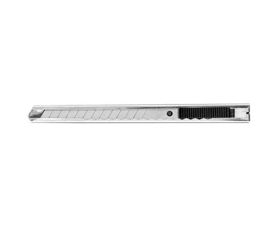 430706 - Нож канцелярский 9мм Attache металлический, фиксатор, цв.металлик 280460 (1)