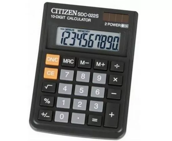 435188 - Калькулятор CITIZEN SDC-022S, 10 разряд. (1)