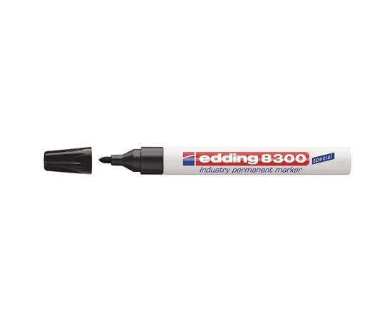 570838 - Маркер для агрессивной среды EDDING E-8300/1 чёрный 1,5-3мм (1)