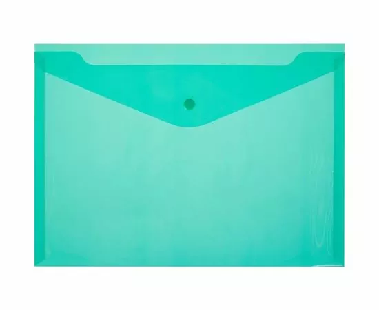 645926 - Папка-конверт А4 (10шт/уп, цена за уп) с кнопкой зеленый  КНК180  Россия 727929 (1)
