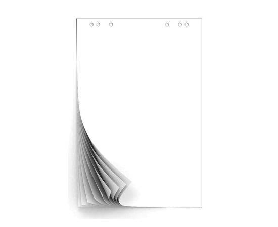 692788 - Бумага для флипчартов Блок бумаги для флипчартов белый 67,5х98 50 лист. 80гр. 445520 (1)