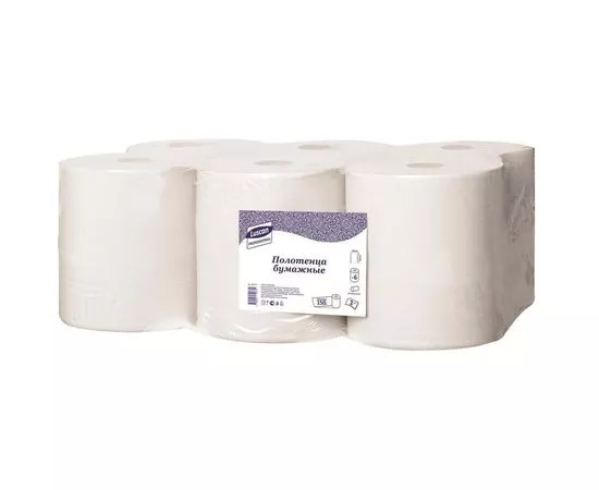701160 - Полотенца бумажные д/дисп Luscan Professional 2сл бел целлюлоз150м6рул/уп 601115 (1)