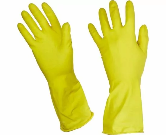 701210 - Перчатки хозяйственные Luscan латекс р-р S желтые 833925 (1)