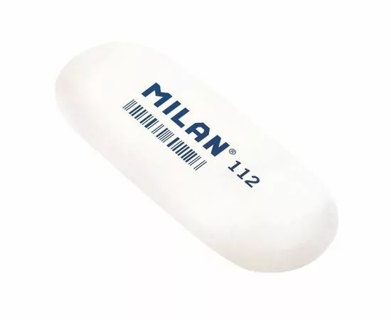 701256 - Ластик каучук. Milan 112 овальный для стирания графита, цв. в ассорт арт.  973191 (1)