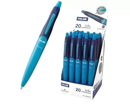 701302 - Ручка шарик. Milan CAPSULE, 1,0мм, синий, 17656590120 арт. 966880 (1)