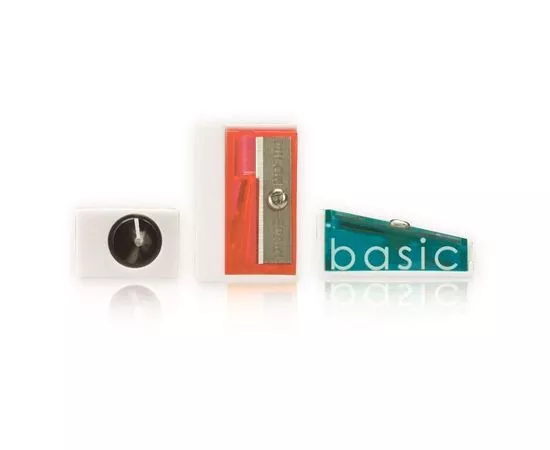 701332 - Точилка Milan BASIC, 1 отверстие, пластик, цвет в ассорт. 2,8х1,8х1,2 арт. 973151 (1)