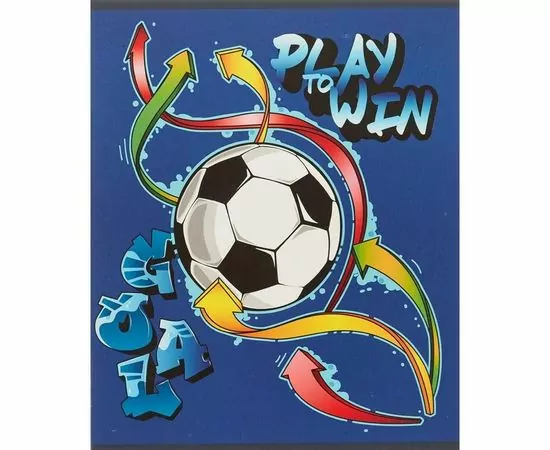 701447 - Тетрадь А5,48л,кл,скреп,обл.мел.карт,выб.УФ-лак №1 School Футбол 975582 (1)