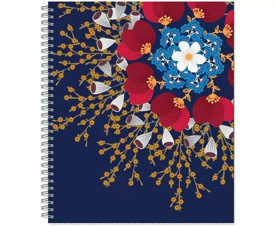 701454 - Тетрадь №1 School Flower Fantasy,80л,пружина,обл.мел.карт,УФ-лак 810666 (1)