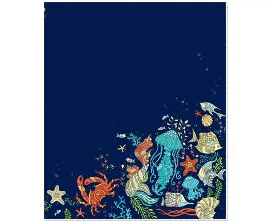 701462 - Тетрадь №1 School Marine, А5,48л, скрепка, УФ-лак 810672 (1)