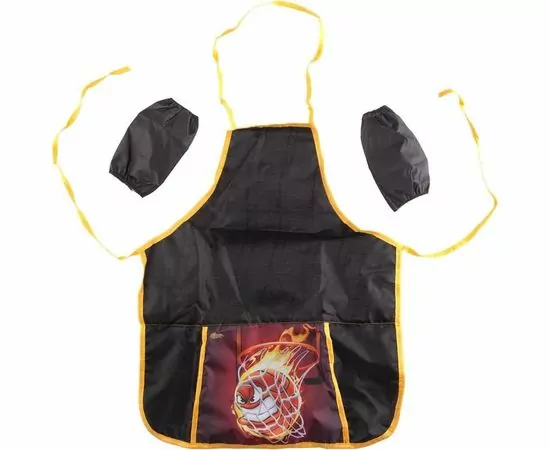 701545 - Фартук д/труда №1 School Basketball 44x54 см, 1 карман, нарукавники 1008048 (1)