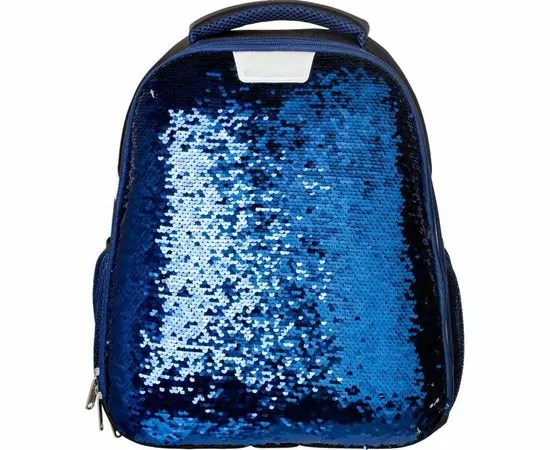 701615 - Ранец №1 School   Sparkle Blue, ортопед. Спинка, двусторонние пайетки 843408 (1)