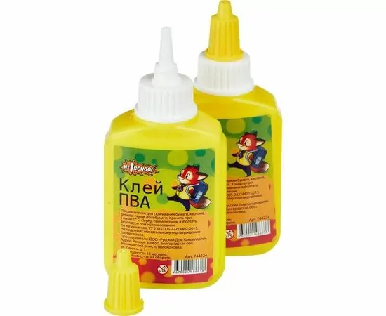 701634 - Клей ПВА 65г №1 School Лисята 744224 (1)