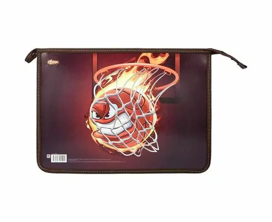 701661 - Папка д/тетрадей №1 School Basketball А4, пластик + ламин картон, 30Ш4 985998 (1)