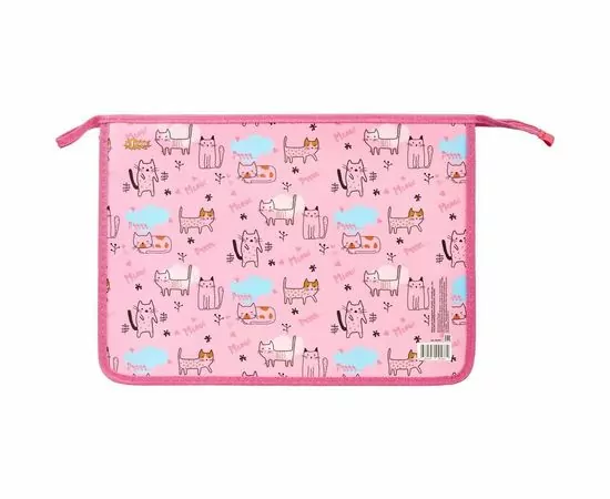 701664 - Папка д/тетрадей №1 School Friendly Cats А4, пластик+ламин картон, 30Ш4 985994 (1)