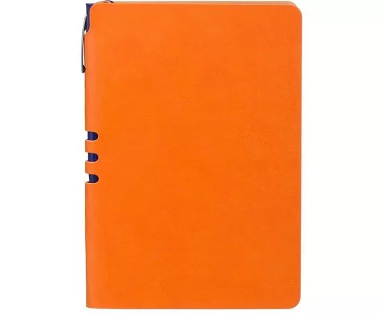 701733 - Бизнес-тетрадь Attache Light Book A5 112л,линия,цв.срез, кожзам оранжевый 1001831 (1)