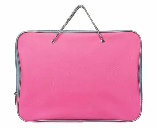 701983 - Папка на молнии с ручками офисн. А4 Attache F.L.розовый, нейлон 739832 (1)