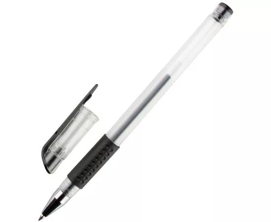 702102 - Ручка гелевая Attache Economy черный стерж., 0,5мм, манжетка 901702 (1)