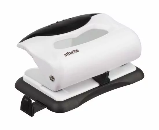 702197 - Дырокол Attache Master до 8 листов, белый/черный 808393 (1)