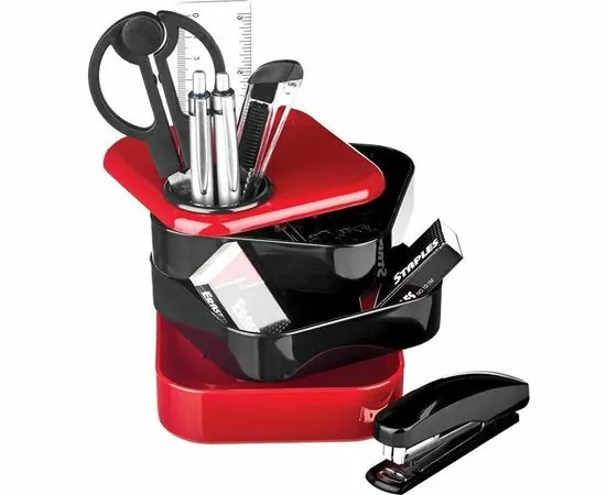 702341 - Набор настольный Attache Selection 10 предметов красный S-886 689975 (1)