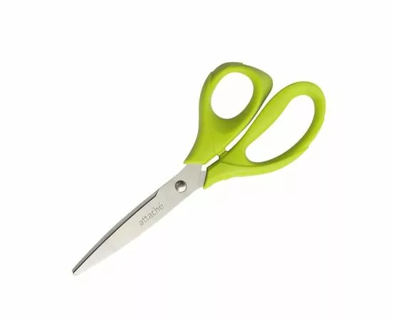 702370 - Ножницы Attache lime 175 мм эргоном. руч. без покрытия, цвет салатовый 880860 (1)