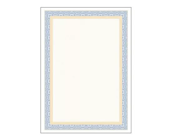 702627 - Сертификат-бумага Attache синяя рамка (А4,115г,уп.25л.) 606541 (1)