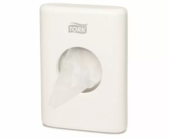 752338 - Диспенсер для гигиенических пакетов Tork белый арт. 566000 968595 (1)