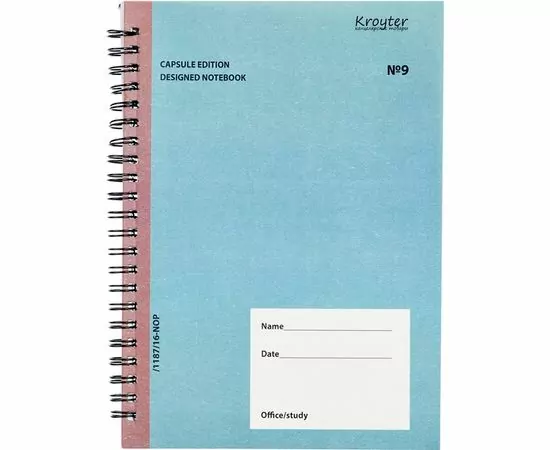 752816 - Бизнес-тетрадь А5,60л,145х206,клетка,греб,серый блок 80гр Серия Офис 00061 1100012 (1)