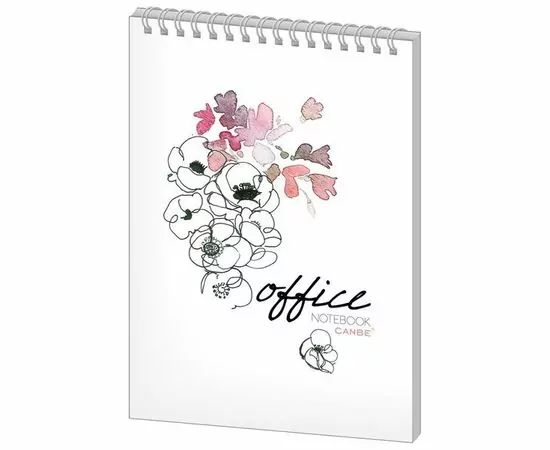 752842 - Блокнот 40л,кл,А5,Office Flowers,спир,глян.лам(NBА5-40OF) 498452 (1)