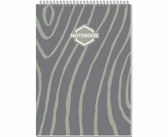 752878 - Блокнот А4,40л,клетка,метал.гребень,цв.обложка Стильный Офис 2932 1021601 (1)