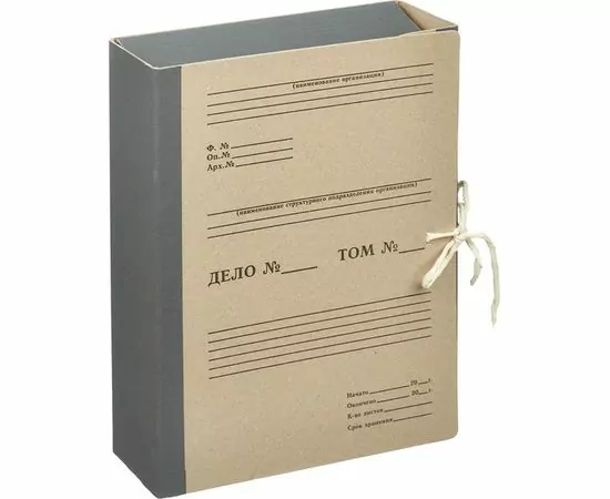 753376 - Папка архивная складная ATTACHE, 100мм,корешок бумвинил 1047277 (1)