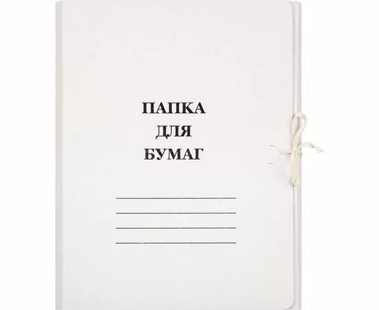 753394 - Папка с завязками 220г/м2 немелованная, 20 шт/уп. 830837 (1)