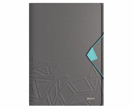 753440 - Папка на резинках с 3-мя клап.Leitz UrbanChic 46490089 темно-серый 673237 (1)