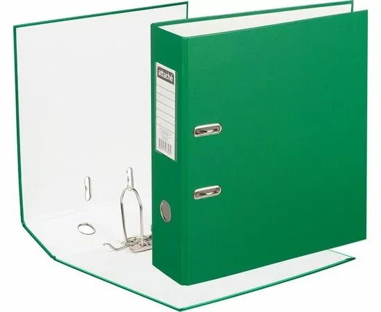 753506 - Папка регистратор с арочн.мех.Attache Selection Экономи 90 мм,зеленый 1017494 (1)