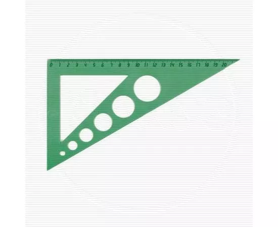46970 - Линейка угольник пласт. 30*60гр. UNIPLAST 8761 (1)