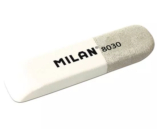 753867 - Ластик каучуковый Milan 8030 комбинир. для стирания чернил и графита 973187 (1)
