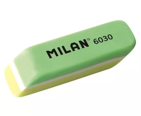 753879 - Ластик пластиковый Milan 6030 скошенной формы, цвета в ассорт 973212 (1)