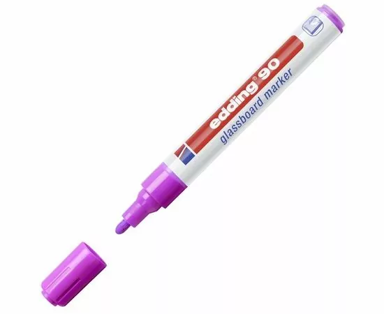 753927 - Маркер для стеклянных досок EDDING E-90/008 фиол. 2-3 мм круг. наконечник 719677 (1)