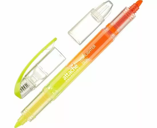 754035 - Маркер выделитель текста Attache Selection Dual 1-4 мм желт/оранжевый 958571 (1)