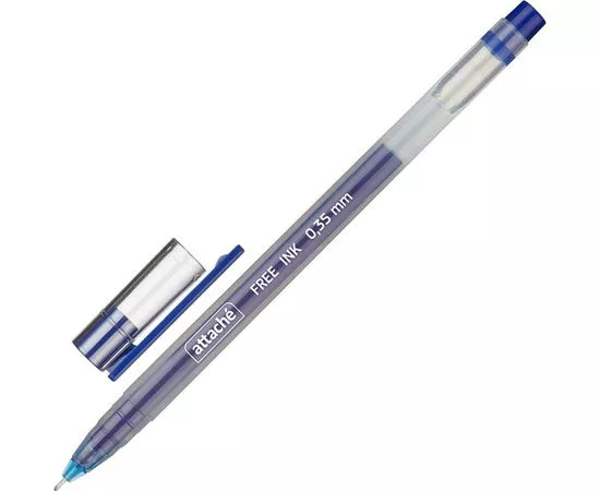 754109 - Ручка гелевая Attache Free ink, 0,35мм, синий, неавт, б/манж. 977955 (1)