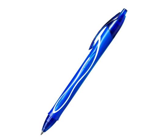 754123 - Ручка гелевая BIC Gelocity Quick Dry синий,автомат.0,35мм,прорезин.корпус 1009305 (1)