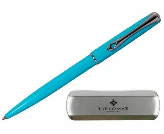 754196 - Ручка шариковая DIPLOMAT Traveller Lumi blue синий D20001071 1006779 (1)