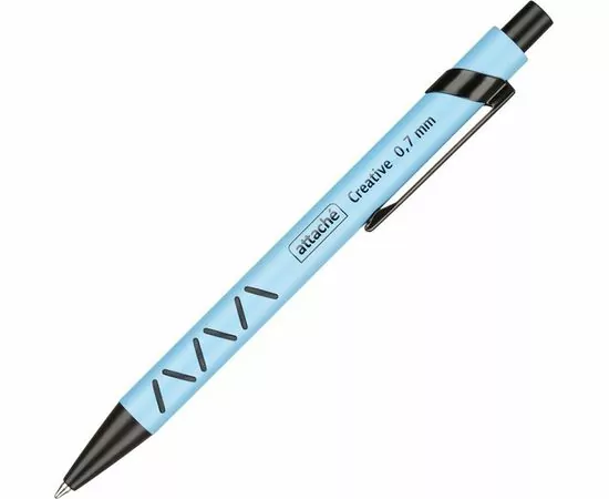754258 - Ручка шариковая Attache Creative,син.ст.автомат, голуб.корп 1094731 (1)