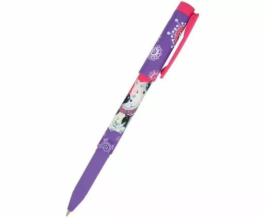 754296 - Ручка шариковая BRUNO VISCONTI FreshWrite.Обнимающиеся коты синий 0,7мм 1013672 (1)