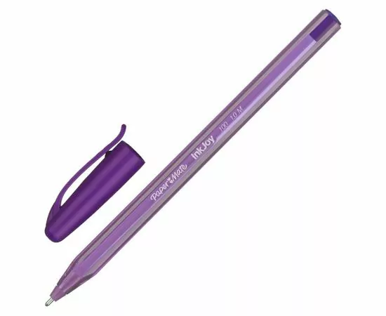 754313 - Ручка шариковая PAPER MATE InkJoy трегхр.корпус фиолетовый ст., 0,5мм. 820121 (1)