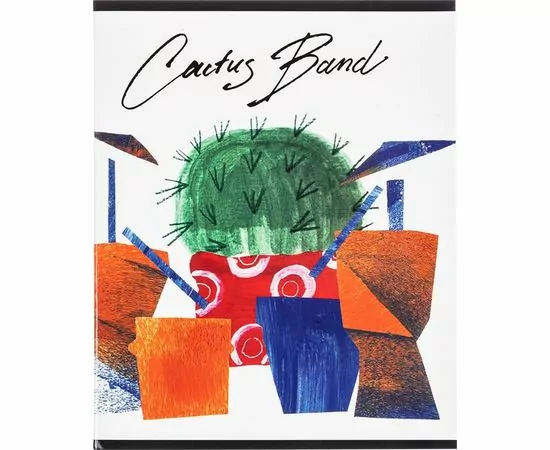 755227 - Тетрадь общая А5,48л,кл,скреп,мел.кар,УФ-лак №1 School Cactus band Барабаны 1154665 (1)