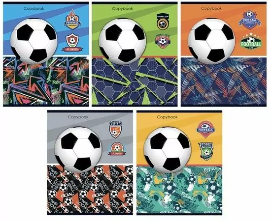 755235 - Тетрадь общая А5,48л,кл,скреп,мел.об,бл.офсет-2 ФУТБОЛЬНАЯ ТЕМА 48-6970 асс 1159148 (1)