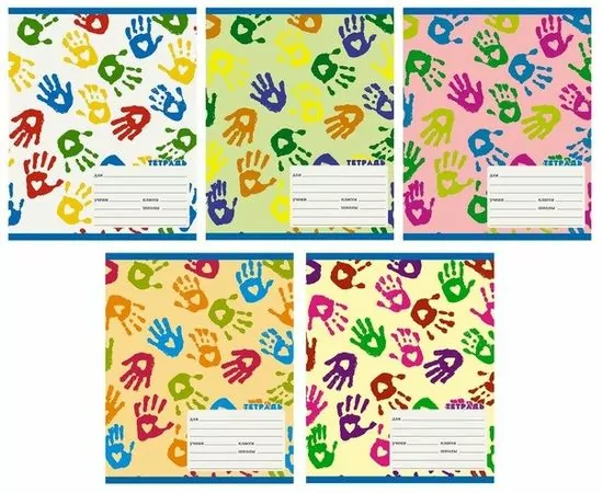 755708 - Тетрадь школьная А5 24л,линия,скрепка Яркие отпечатки. ТЛ246538 в ассорт 1159916 (1)